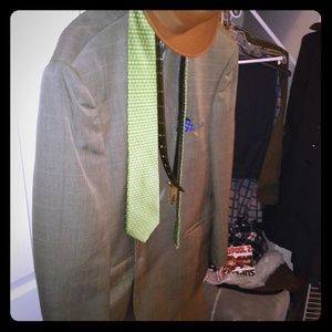 Olive men's suit
